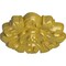 Ekena Millwork Emery Leaf Ceiling Medallion, Hand-Painted Rich Gold, 7 5/8"OD x 1"P CM07EMRGS - alternate 4